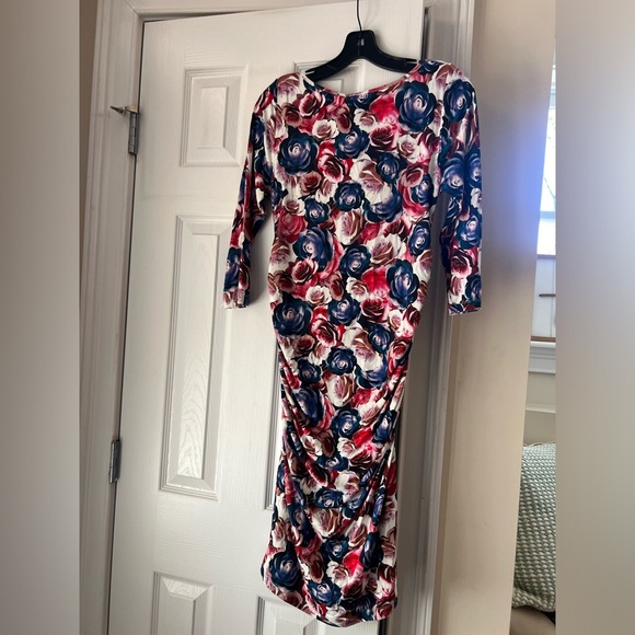 NWT Isabella Oliver for A Pea in the Pod pink floral 3/4 sleeve dress. US Sz… - Picture 5 of 7